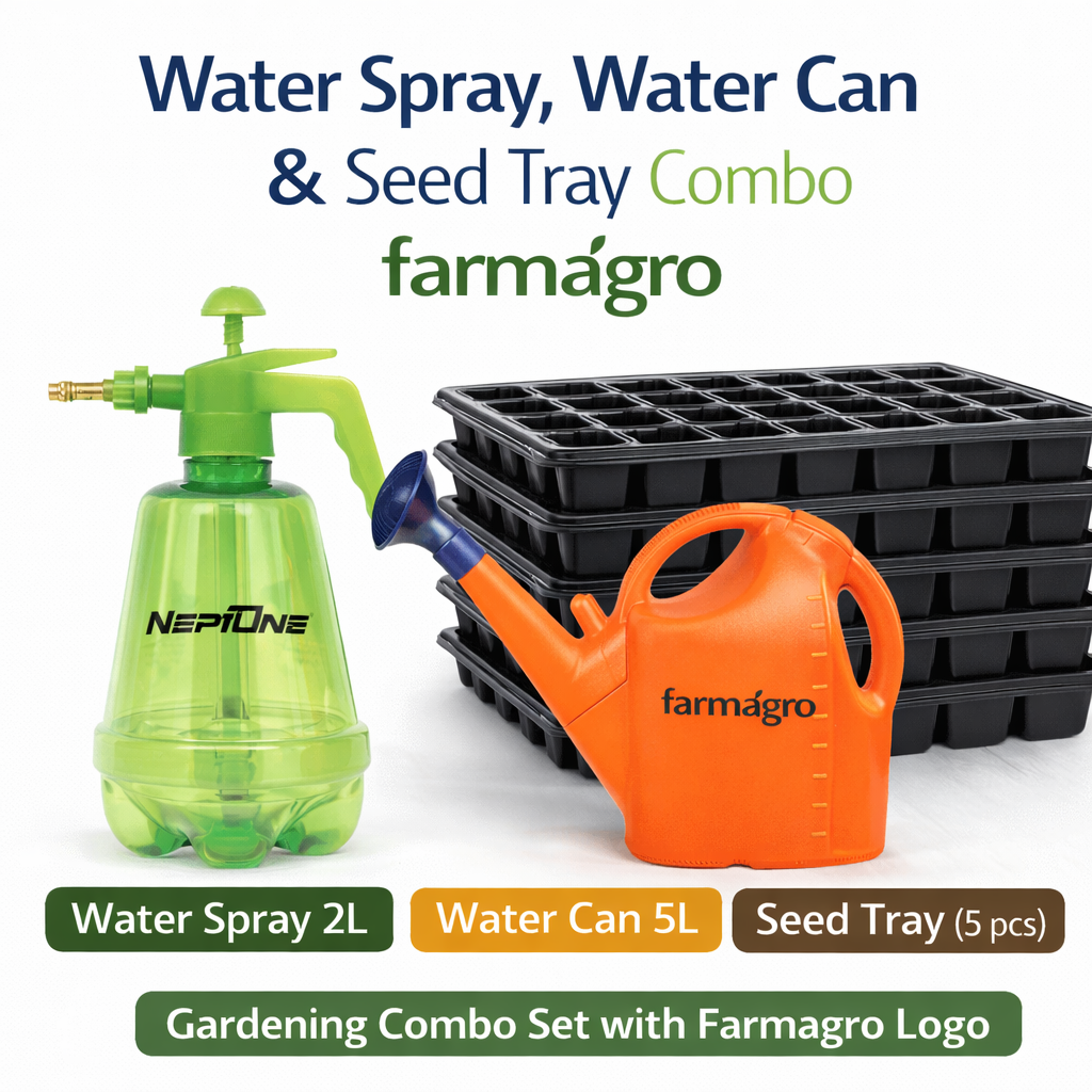 Gardening Tool Combo Water Cane(5L), Sprayer(2L), Seed Tray (5 Pc)