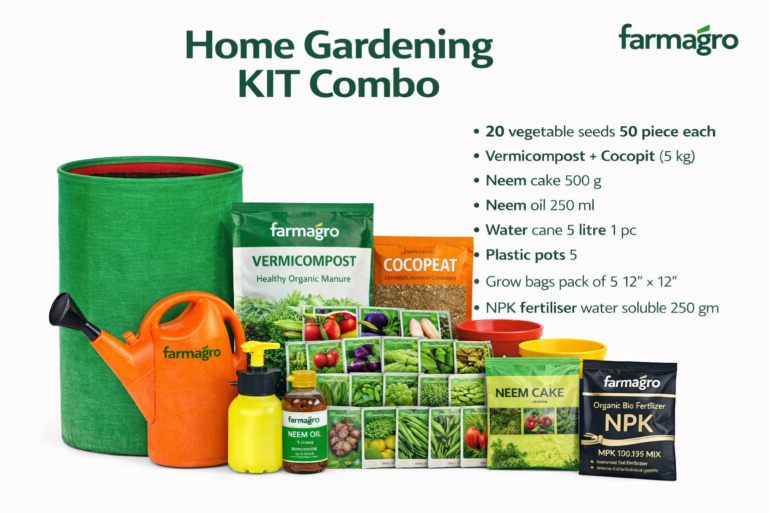 All in One Combo Home Gardening Kit